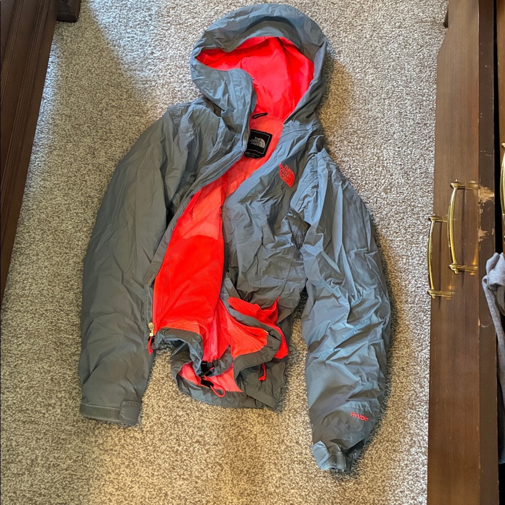 North Face hooded rain jacket